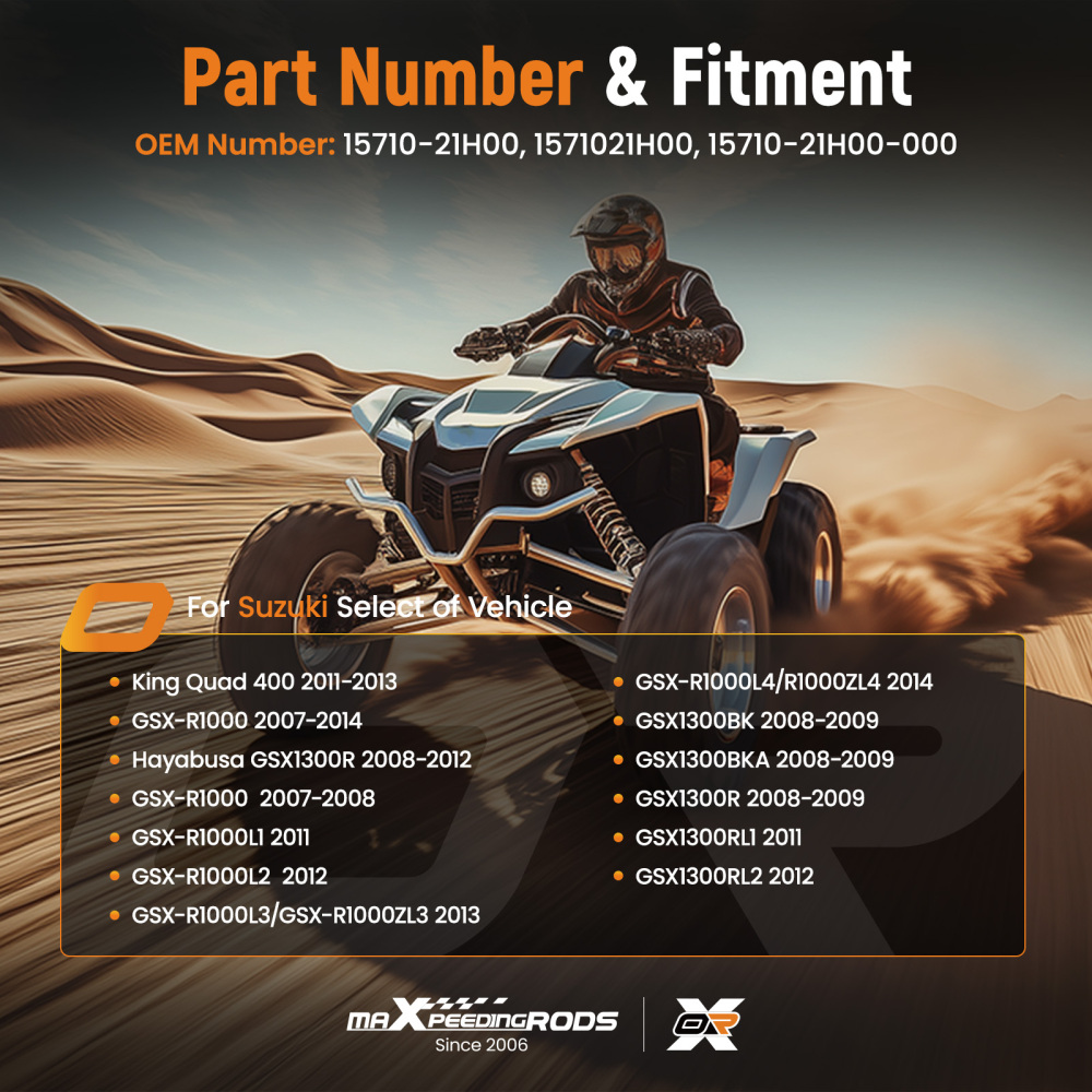 8X Fuel Injectors Set compatible for Suzuki Hayabusa GSXR1000 2007 2008 K7 15710-21H00