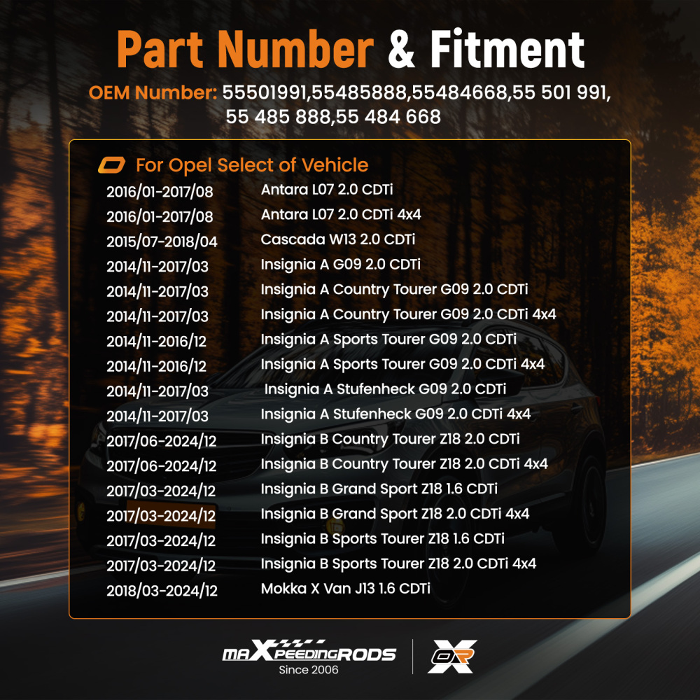 DEF Iniettore compatibile per Opel Cascada Insignia Mokka 55484668 CDTi 2014-2024