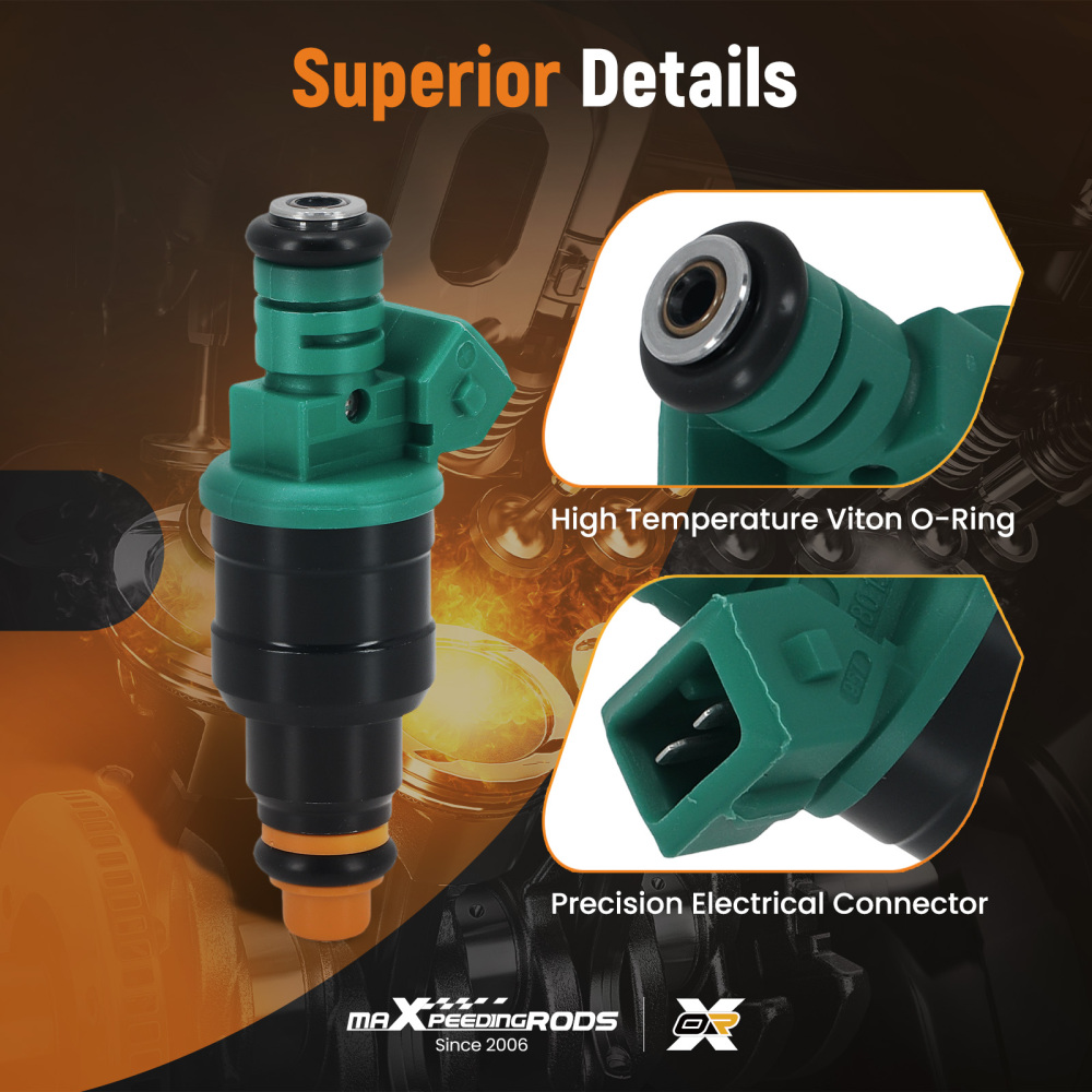 Set of 8 Fuel Injectors compatible for Ford Lightning Mustang F-150 compatible for Chevrolet Pontiac