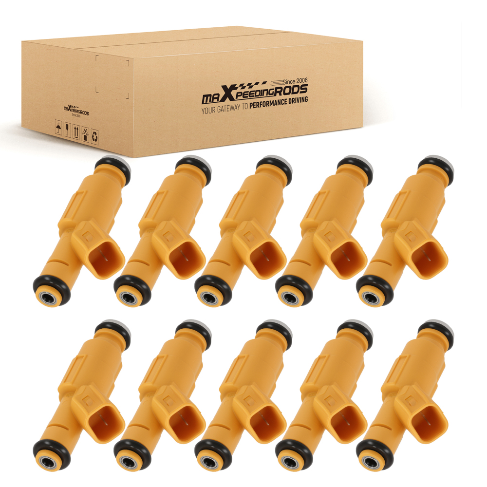 10x Fuel Injector compatible for Ford E-350 Econoline Club Wagon V10 6.8L 1999 FJ610