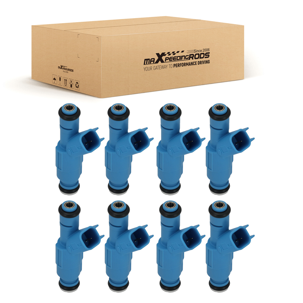 Set of 8 PCS Fuel Injector Kit compatible for Jeep Cherokee 4.7L V8 FJ995 4-Hole