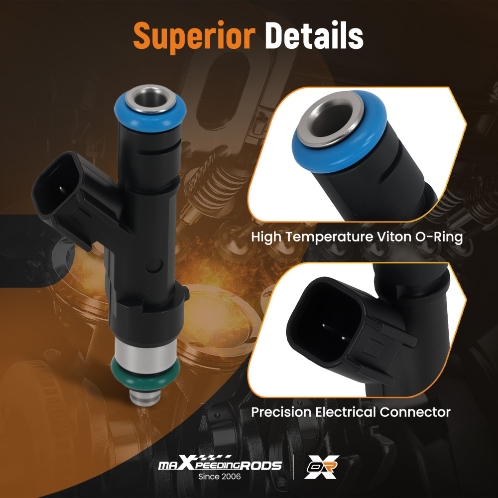 6x Fuel Injectors compatible for Jeep Liberty compatible for Dodge Dakota compatible for Mitsubishi 3.7L 0280158020