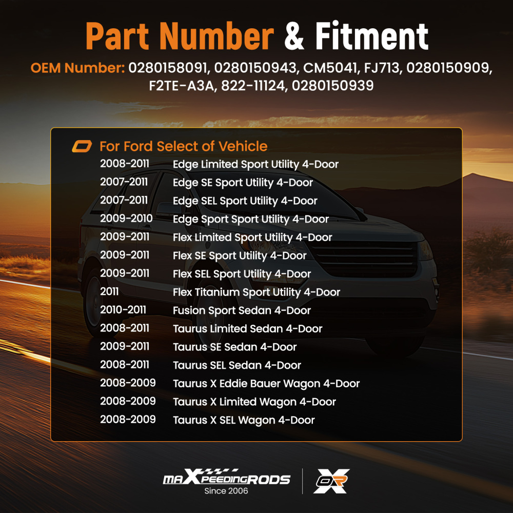 6Pcs Fuel Injectors compatible for Ford Edge compatible for Lincoln Mazda 3.5L 3.7L 2007-2011 0280158091