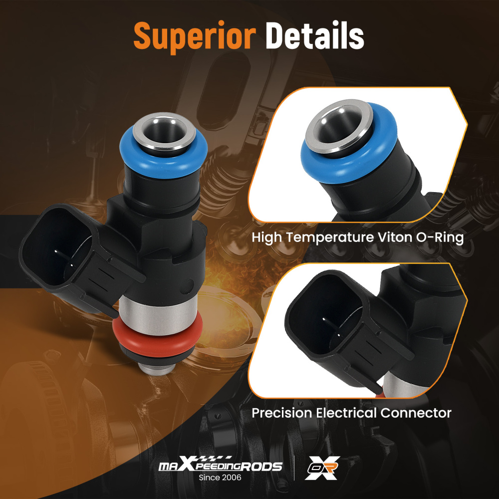 6Pcs Fuel Injectors compatible for Ford Edge compatible for Lincoln Mazda 3.5L 3.7L 2007-2011 0280158091