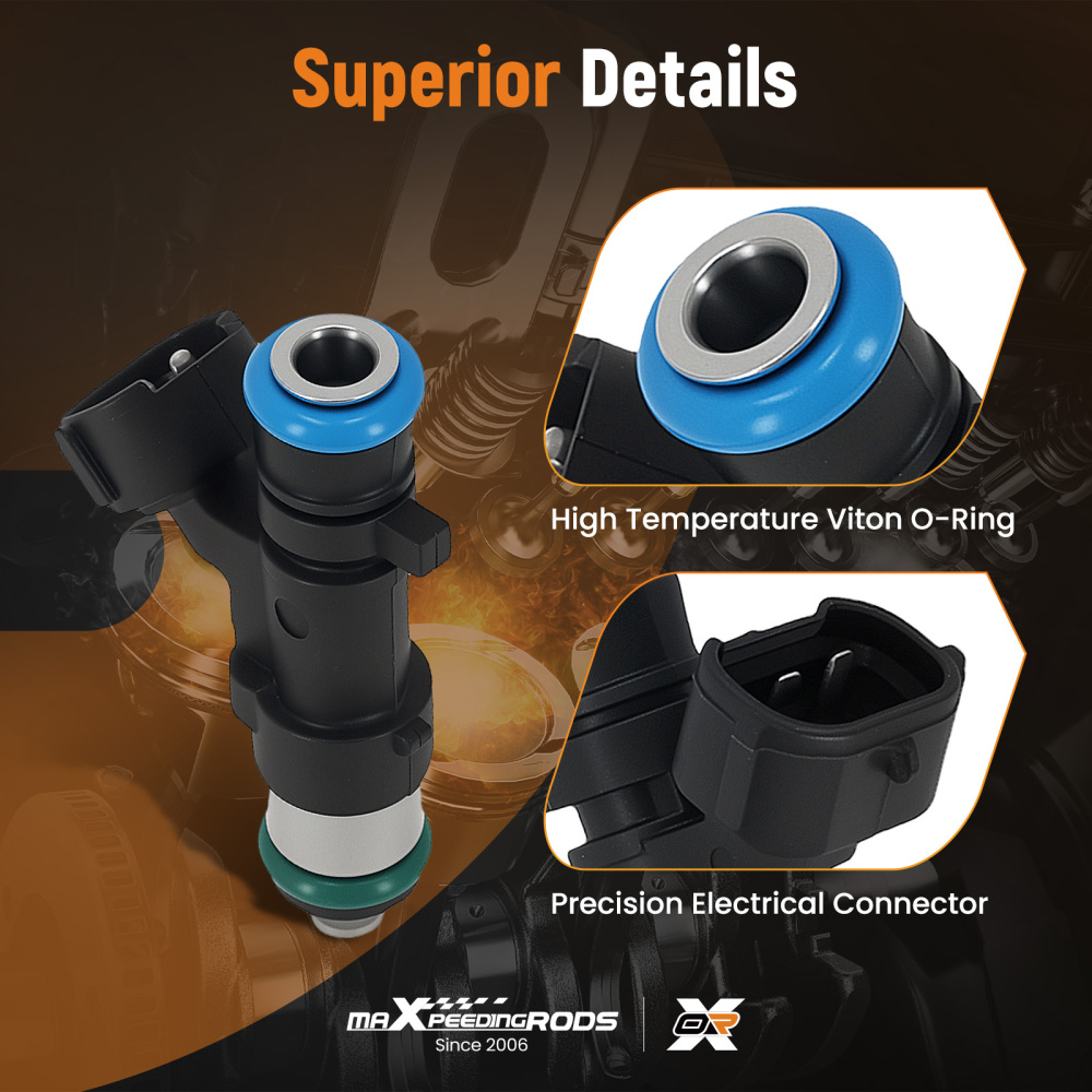 Set of 4 Fuel Injectors compatible for Nissan Sentra Rogue Altima 2.5L L4 0280158130