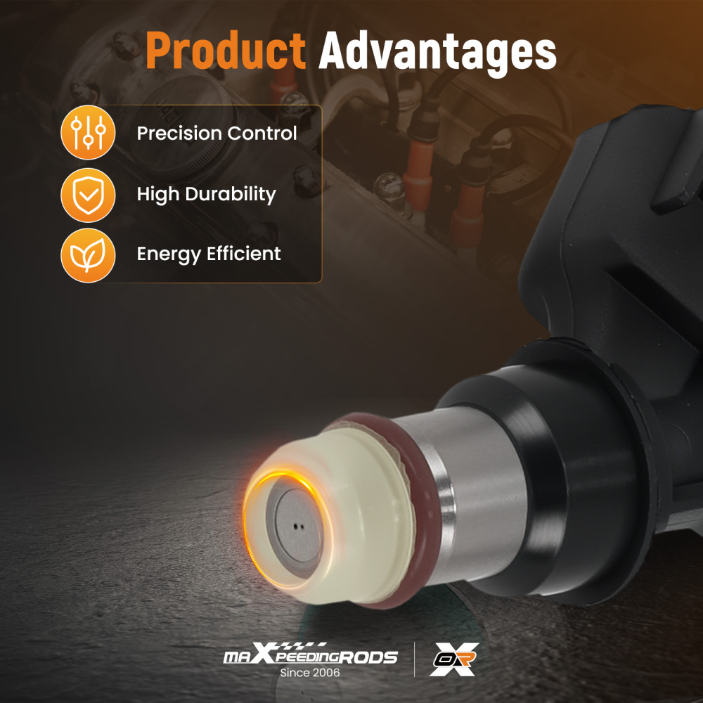 8 Fuel Injectors compatible for Chevrolet Silverado GMC Sierra 5.3L 6.0L 2007-2009 12580681