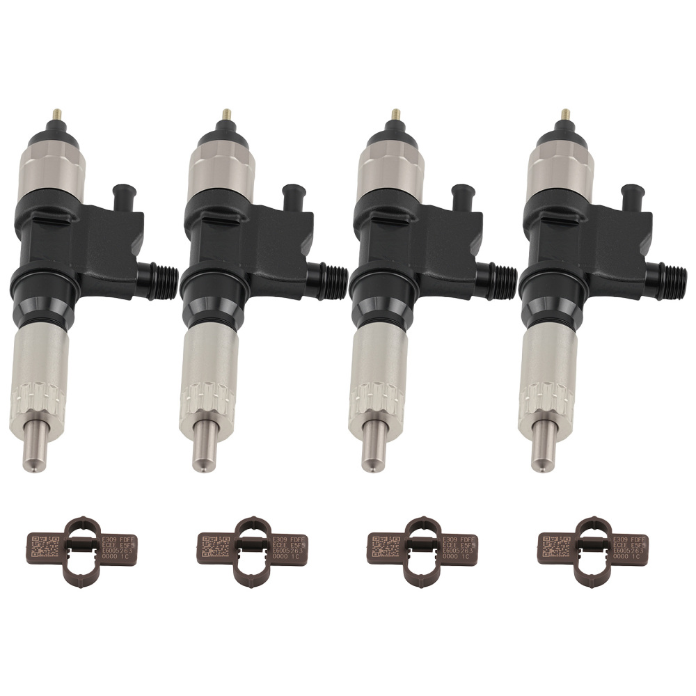 4 Pieces Fuel Injector compatible for Isuzu NPR NPR-HD Diesel 2001-2007 095000-5471 New
