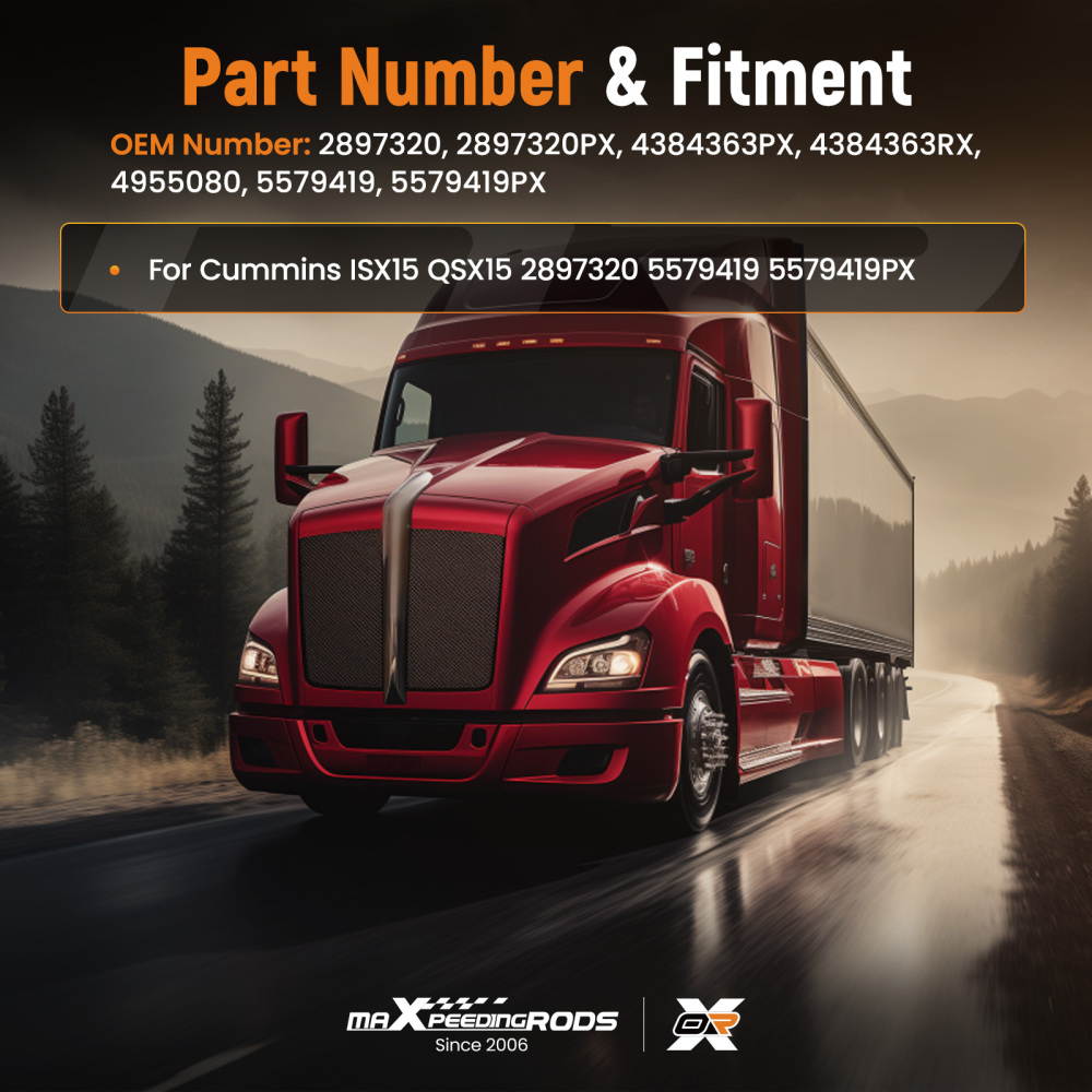 Injector compatible for Cummins ISX15/QSX15 Diesel Engine 2897320 4384363RX 4955080 5579419