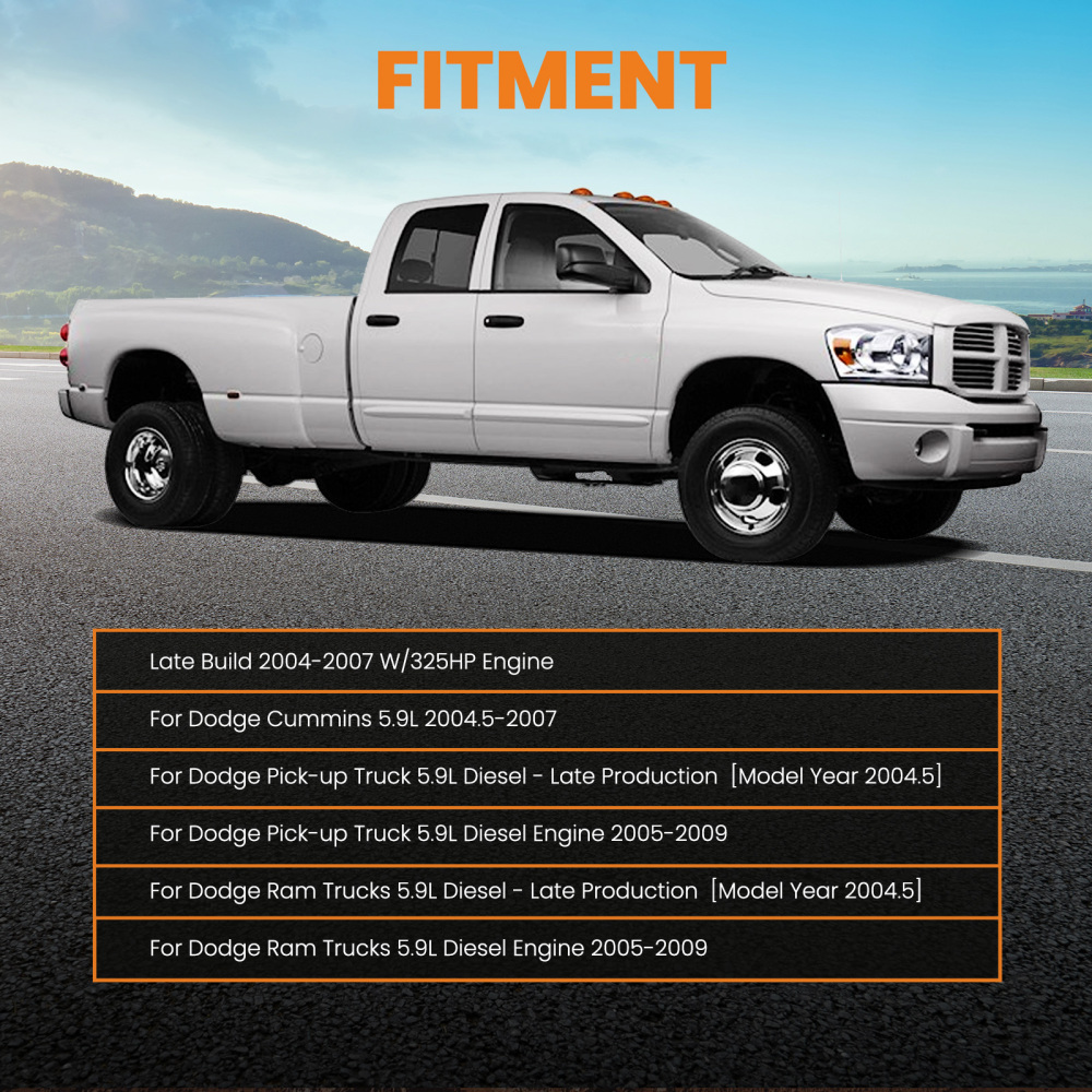 Fuel Injector compatible for Dodge Ram Cummins 5.9L Diesel 2500 3500 2004-2009 0445120238