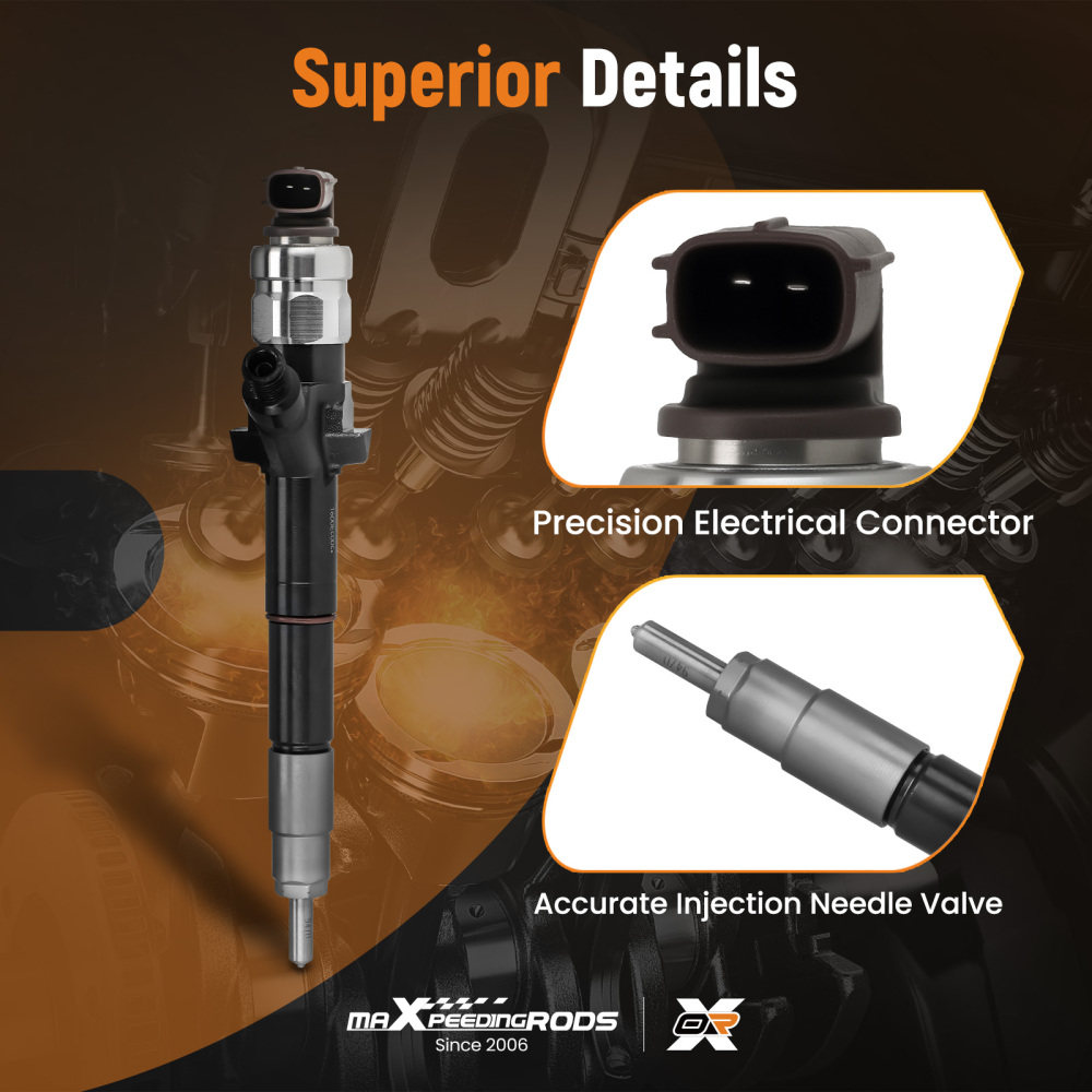 Common Rail Diesel Fuel Injector compatible for Nissan YD25 Navara Engine 095000-6250