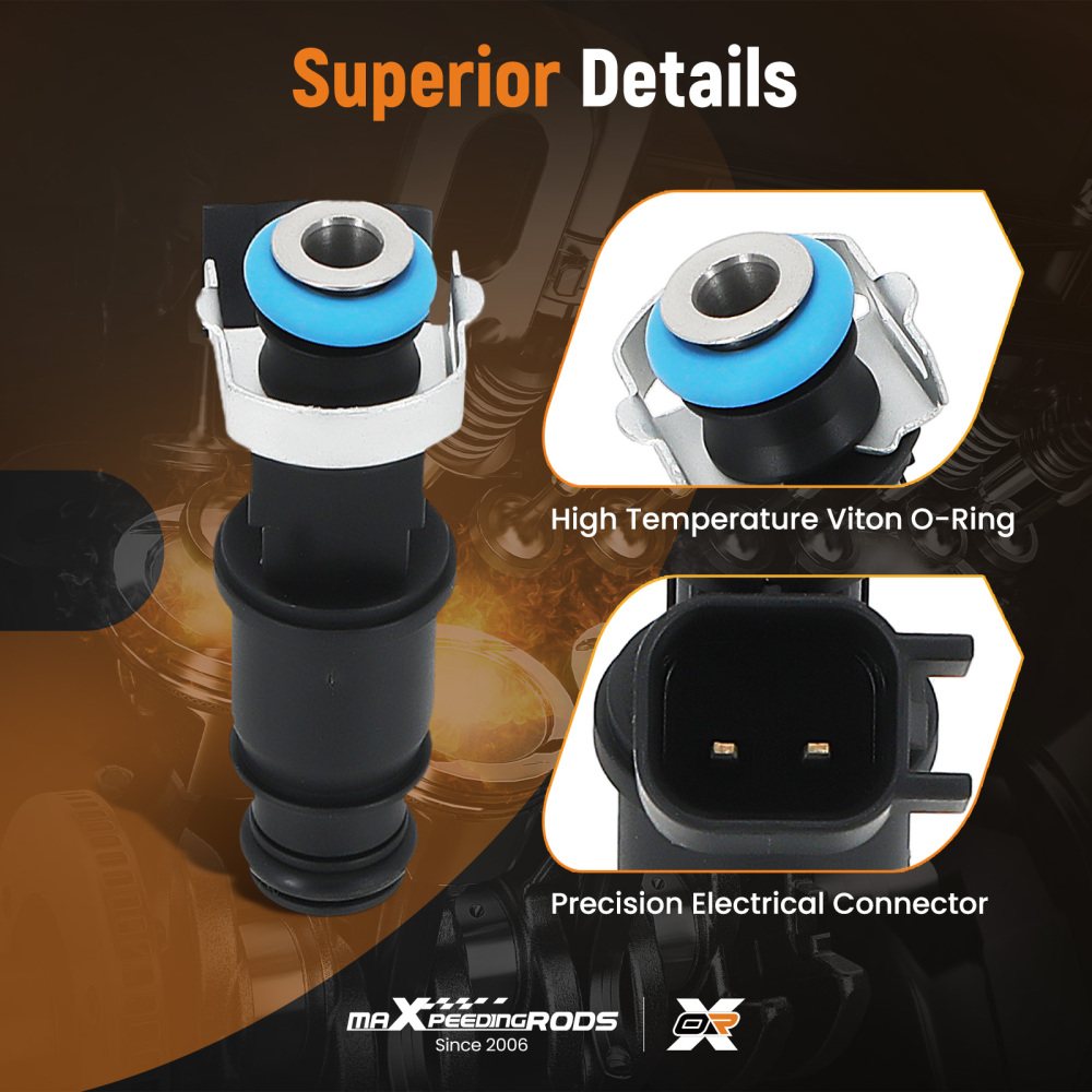 6 Fuel Injector compatible for Buick Allure compatible for LaCrosse Lucerne 3.8L 12576414 FJ10575