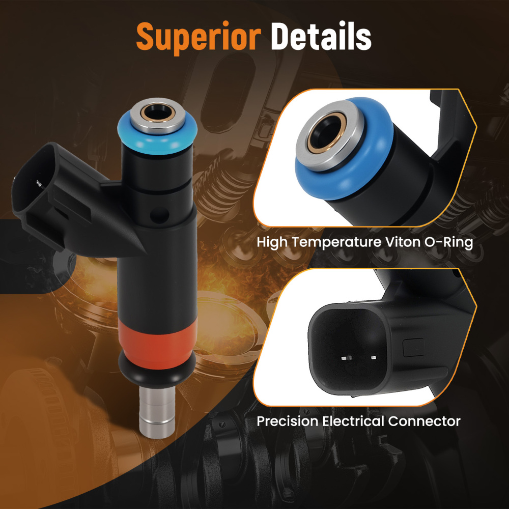 8X Fuel Injectors For 06-17 compatible for Dodge 11-17 compatible for RAM 1500 2500 3500 5.7L 6.1L 05037479AA