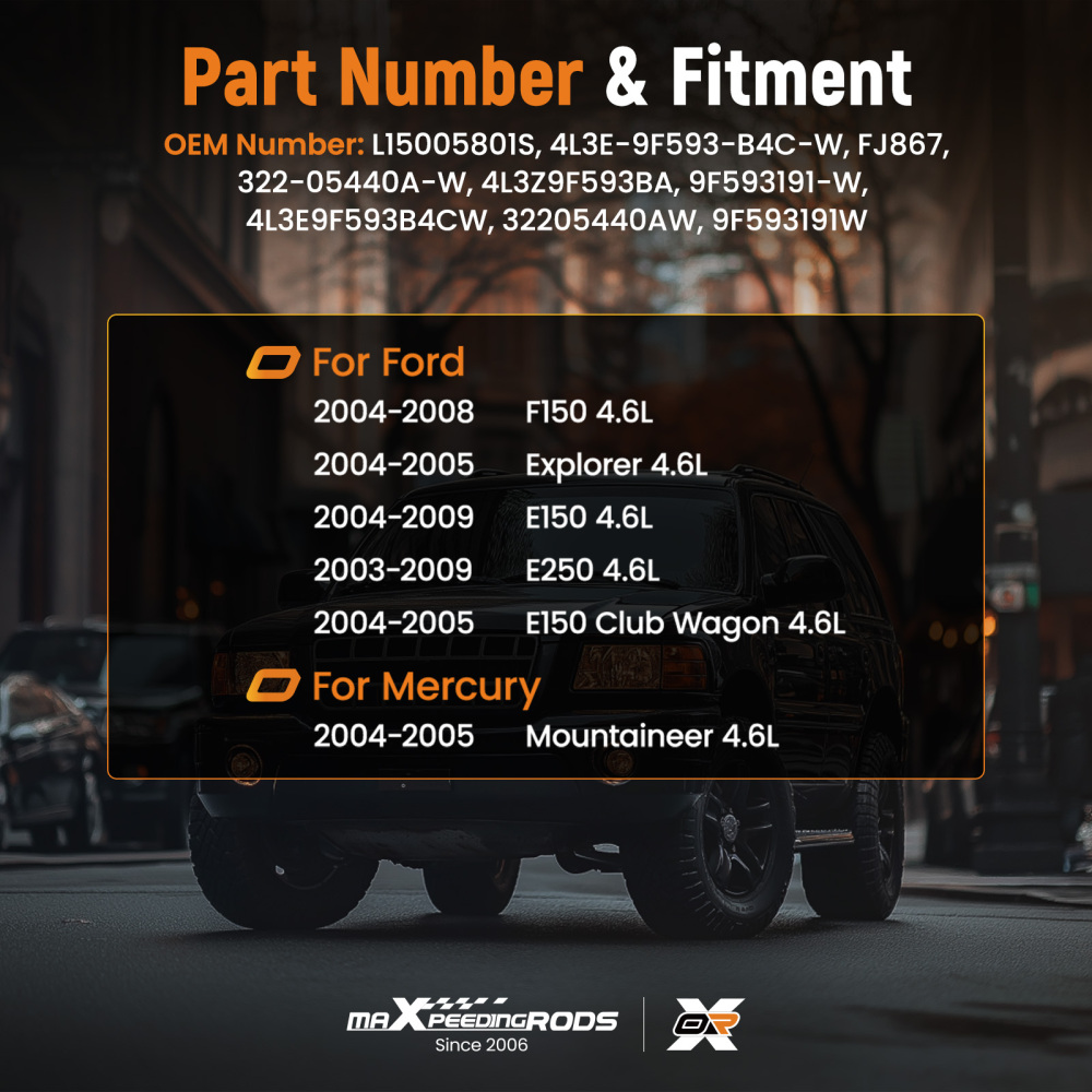 8 Pcs Fuel Injectors Set compatible for Ford F150 E150 E250 Explorer 4.6L 2003-2009 FJ867