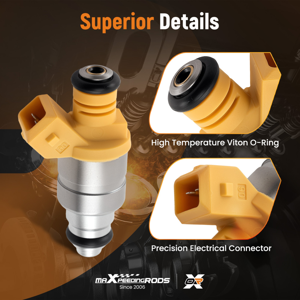 4 Fuel Injectors 12 Fori compatibile per Mini Cooper R52 R53 1.6L 2002-2008