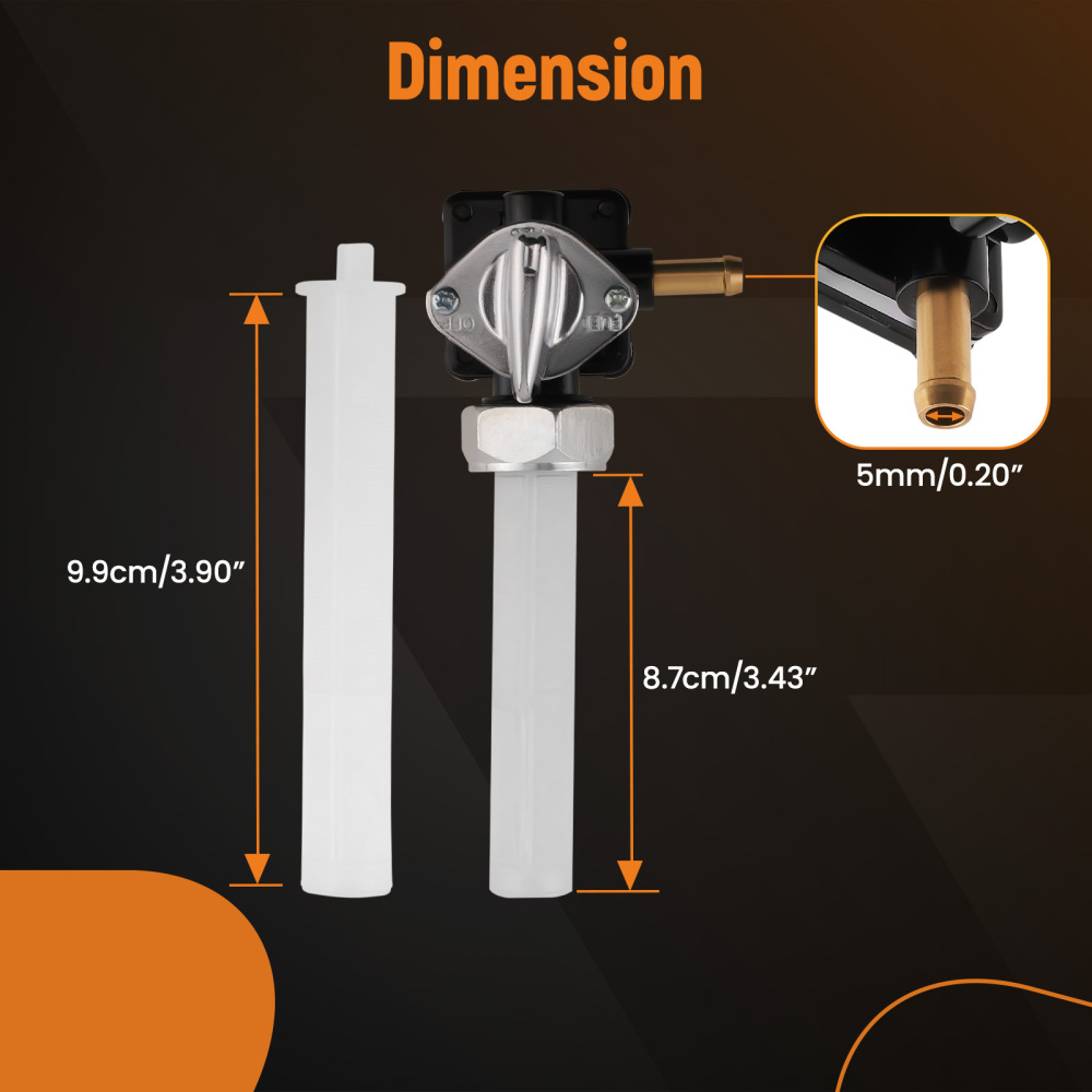 Fuel Valve Petcock Switch Kit compatible for Harley FLST FXST FLT FXD 1995-2001 61338-94D