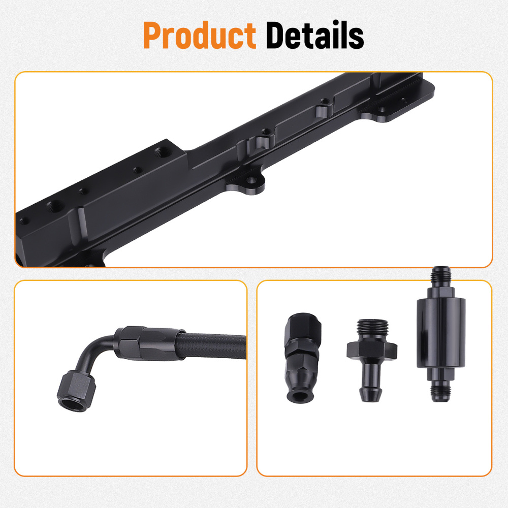 High Fuel Pressure Regulator Gauge Rail Line compatible for Acura Integra B-SeriesEngines