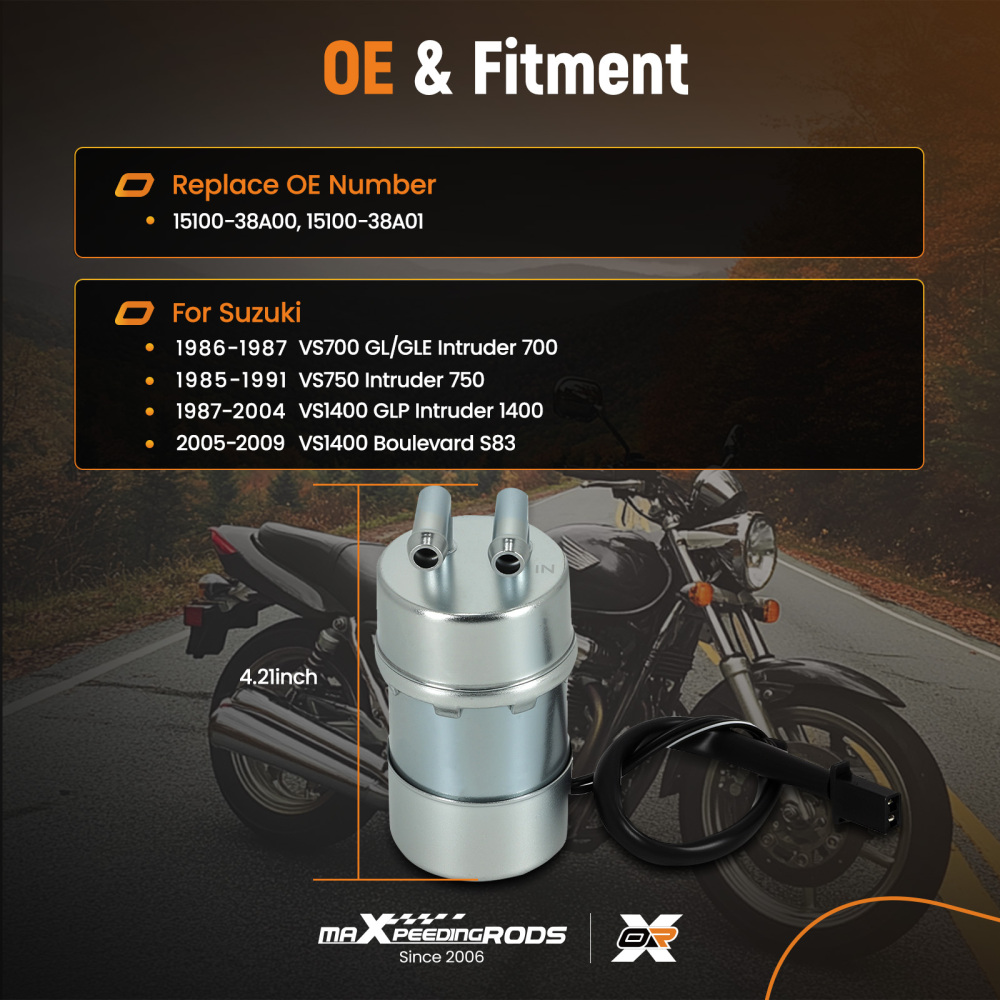 Fuel Pump Assembly compatible for Suzuki VS700 VS750 VS1400 Intruder 1985-2004 15100-38A00
