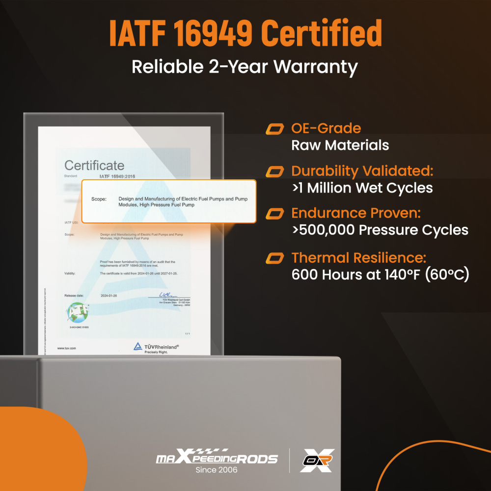 Electric Fuel Pump Module Assembly compatible for Mitsubishi Lancer 2008-2017 L4 2.0L 2.4L