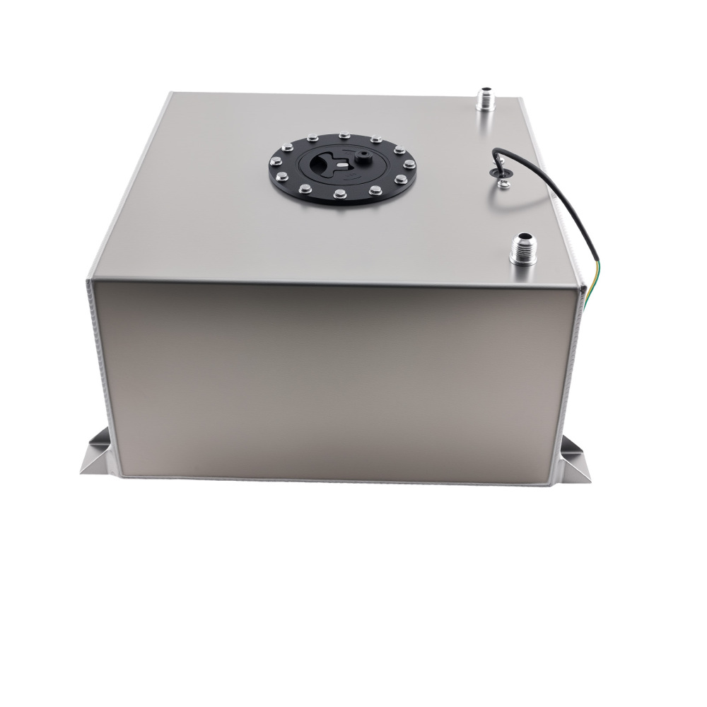 10 Gal Fuel Tank Aluminum Racing for Hot Rod Street Rod Track Car w/ Line Kit