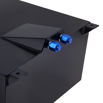 15 Gallon Aluminum Fuel Tank for Racing Vehicle w/ Cap Level Sender Steel Line