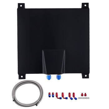 15 Gallon Aluminum Fuel Tank for Racing Vehicle w/ Cap Level Sender Steel Line