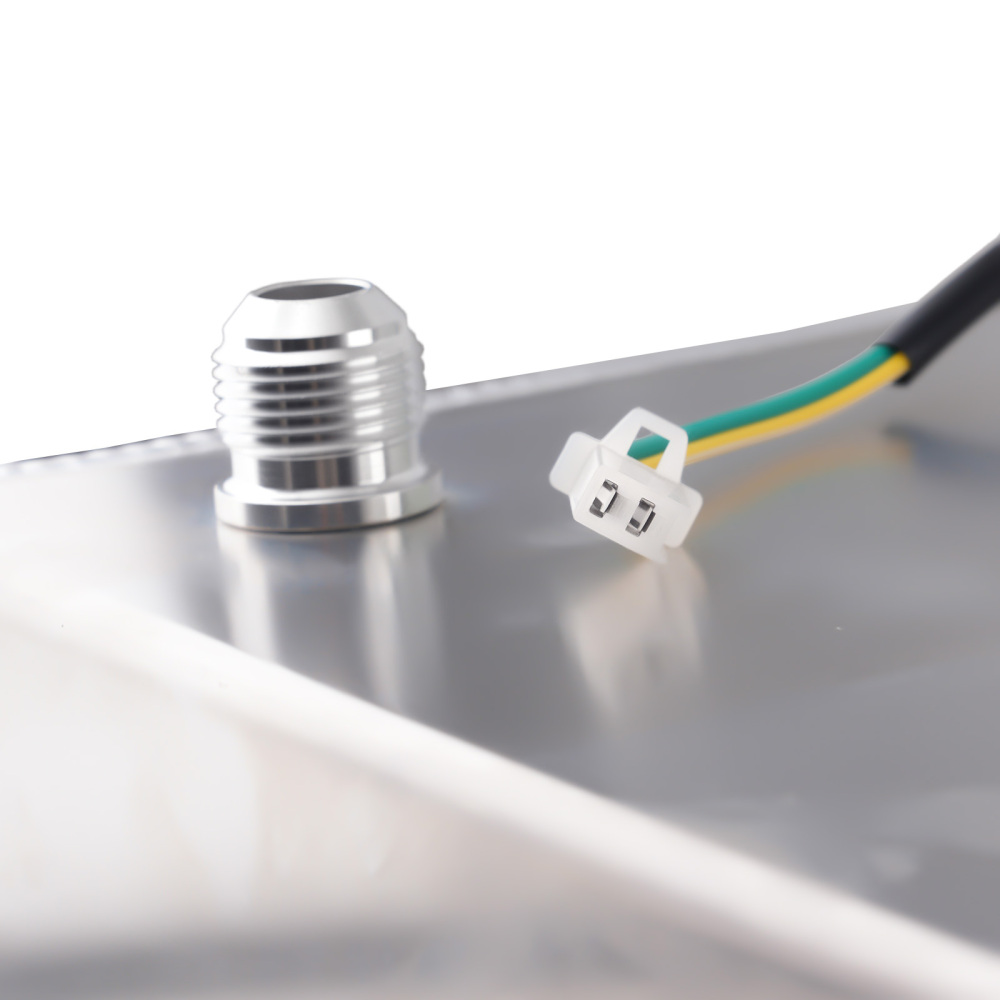 15 Gallon Fuel Tank for Racing Vehicle Aluminum Gasoline 19.7x20.6x10 Inch