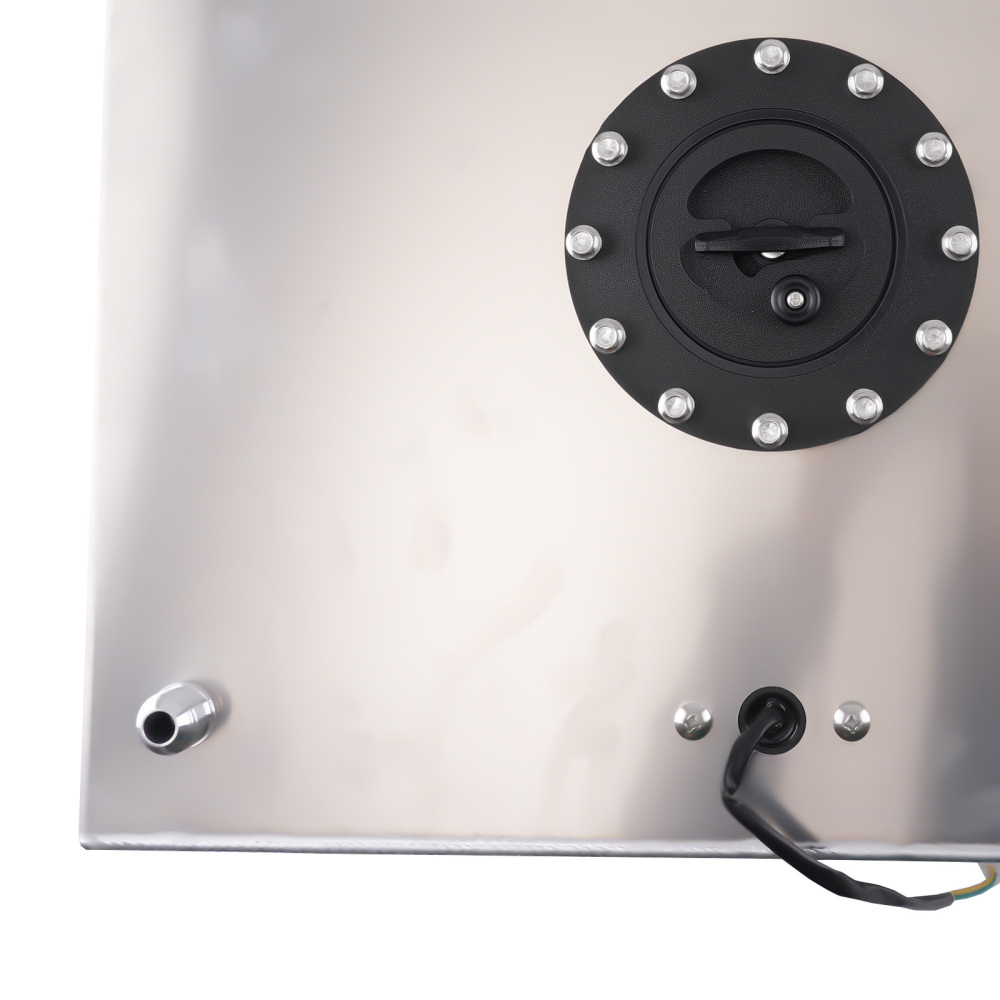 15 Gallon Fuel Tank for Racing Vehicle Aluminum Gasoline 19.7x20.6x10 Inch