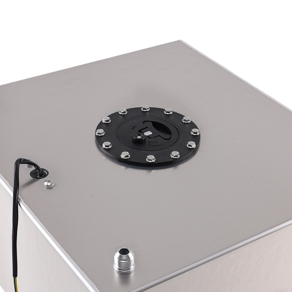 15 Gallon Fuel Tank for Racing Vehicle Aluminum Gasoline 19.7x20.6x10 Inch