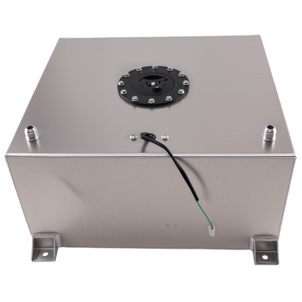 15 Gallon Fuel Tank for Racing Vehicle Aluminum Gasoline 19.7x20.6x10 Inch