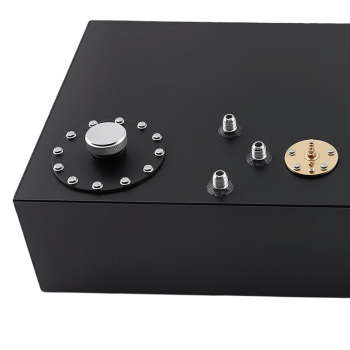 Aluminum Racing Fuel Cell Gas Tank 17 Gallon 64L Black w/ Cap Level Sender