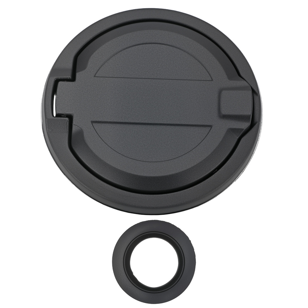 Aluminum Fuel Filler Door Gas Tank Cap Cover compatible for Jeep Wrangler JL 2018-2024