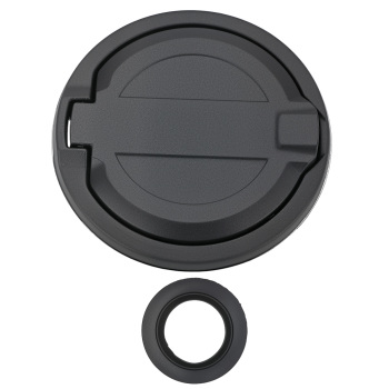 Aluminum Fuel Filler Door Gas Tank Cap Cover compatible for Jeep Wrangler JL 2018-2024