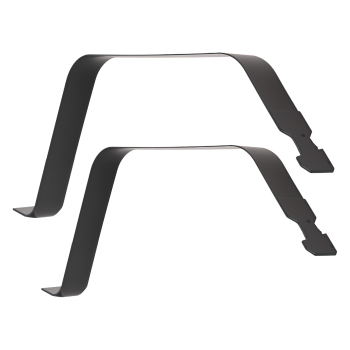 2PC Black Fuel Tank Straps compatible for Ford F-150 Heritage Extended Cab 2004