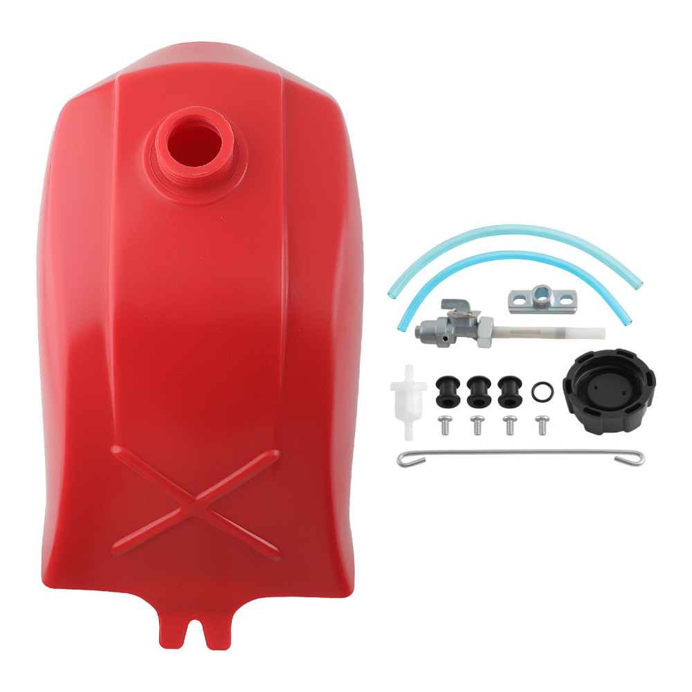 Plastic Gas Fuel Tank Kit compatible for Honda ATC250ES Big Red 250 1985 1986 1987 Durable