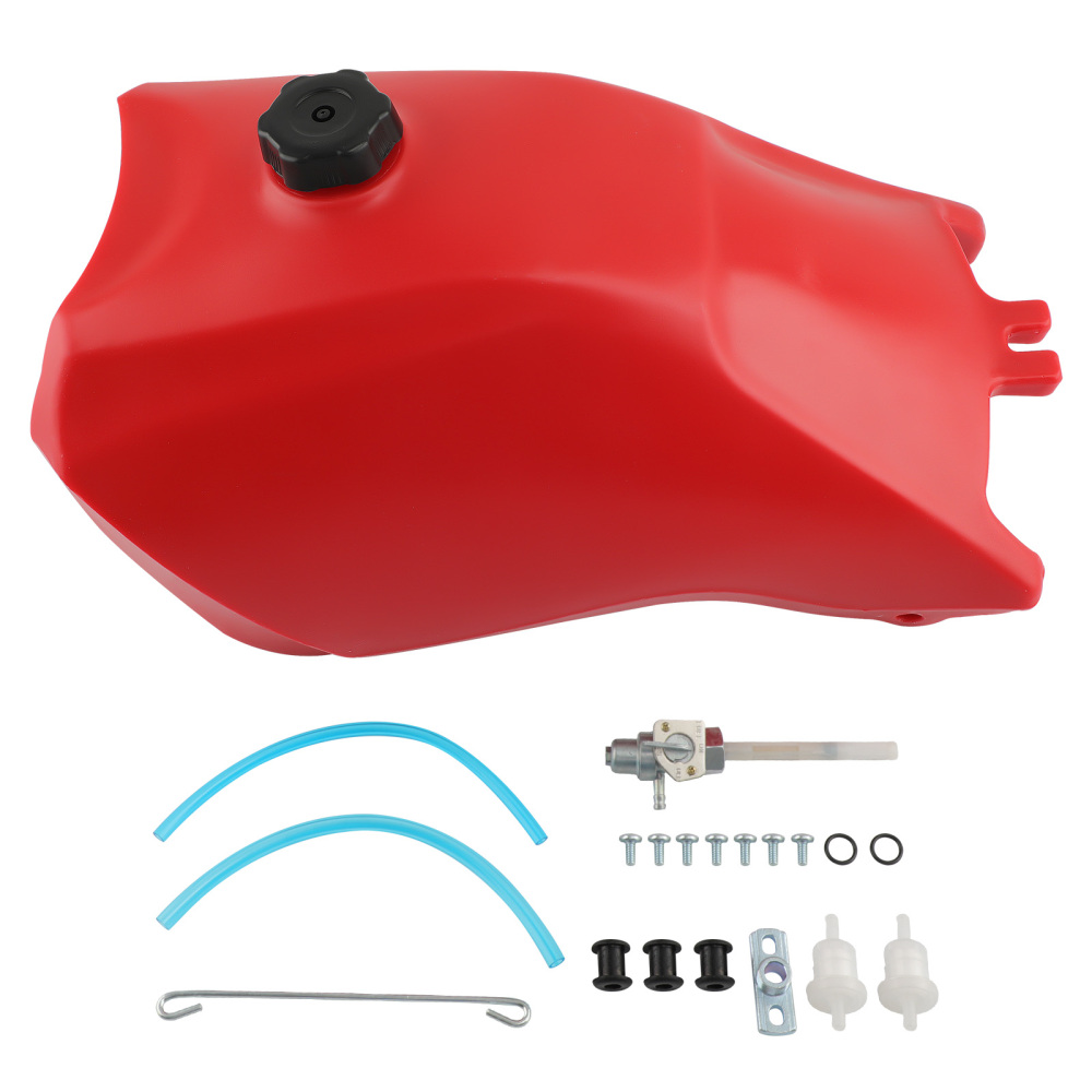 Plastic Gas Fuel Tank w/ Petcock Kit compatible for Honda compatible for TRX300 compatible for TRX 300 Fourtrax 1993-2000