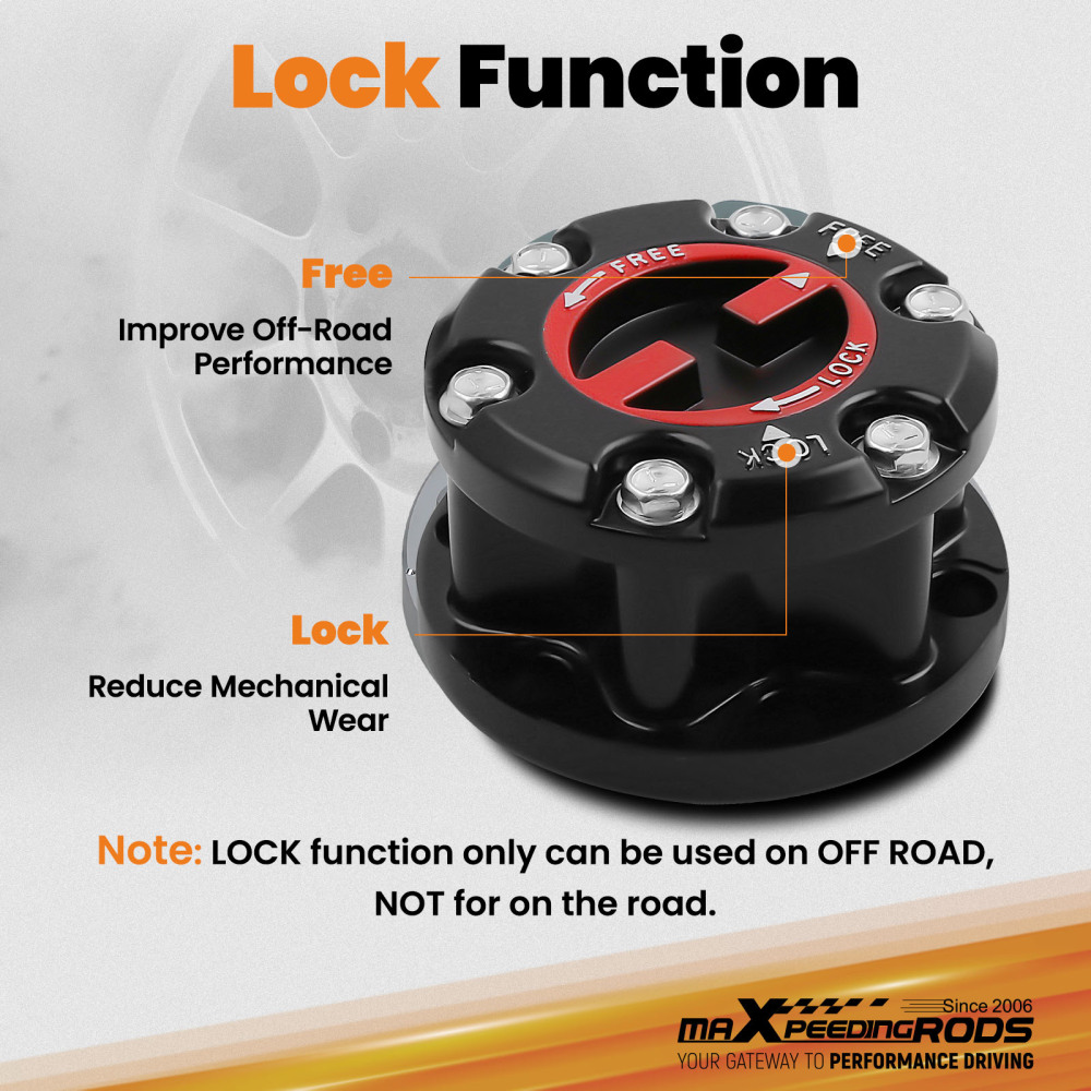 Compatible for Holden Rodeo Jackaroo compatible for Colorado Frontera compatible for Isuzu Dmax Manual Free Wheeling Hubs 
