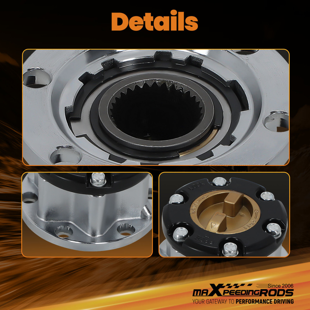 Compatible for Toyota 4x4 compatible for LandCruiser HZJ80 FZJ 70/75 (2pcs) Free Wheel Locking Hub Hubs 