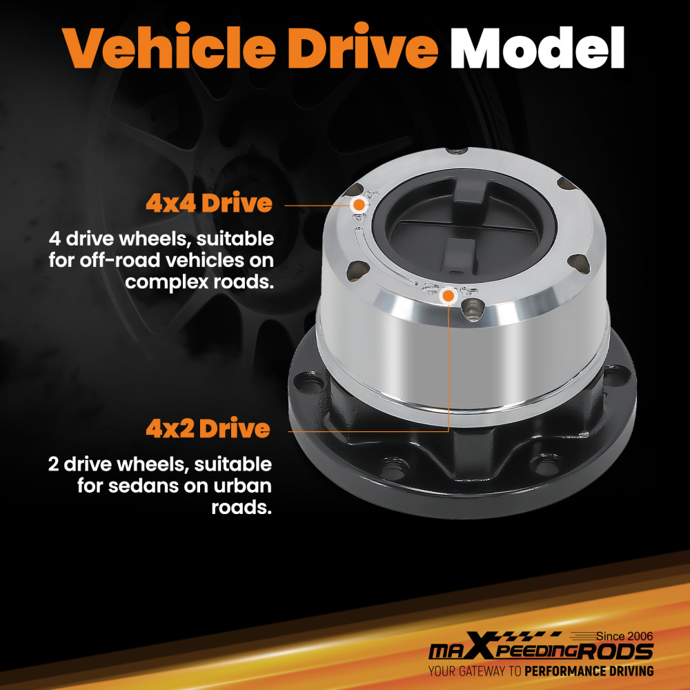 Anteriore Ruota Kit Libera compatibile per Suzuki Sidekick Locking Hub Set Of 1 Pair