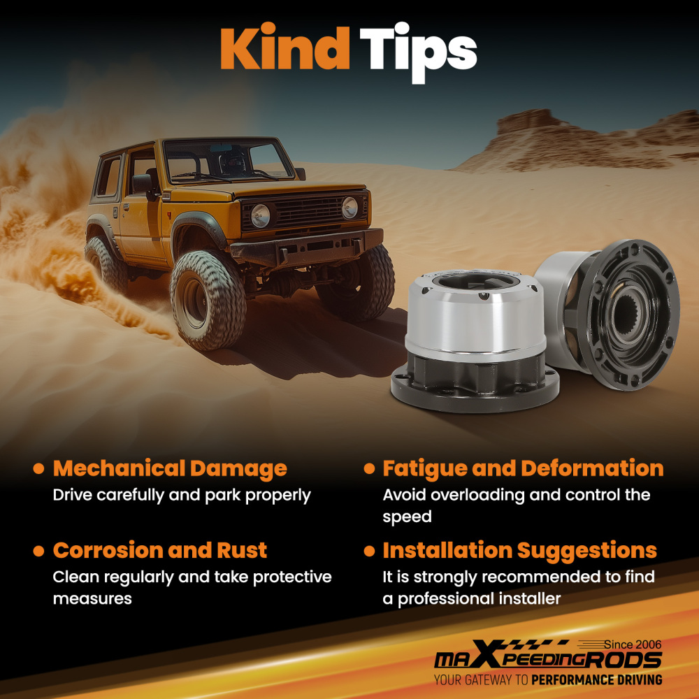 Anteriore Ruota Kit Libera compatibile per Suzuki Sidekick Locking Hub Set Of 1 Pair