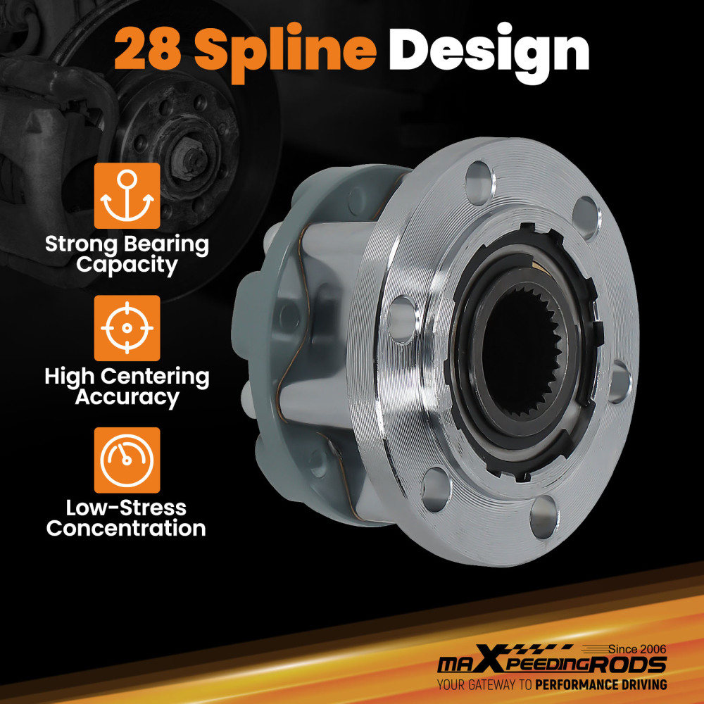Pair New Free Wheel Bearing Hub Lock MD886389 compatible for Mitsubishi Pajero compatible for Triton L200