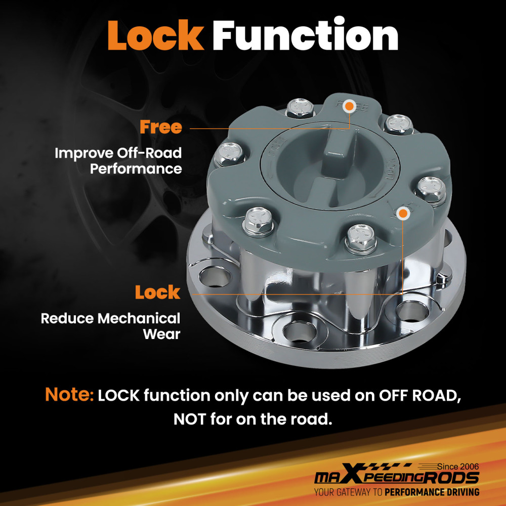 Pair New Free Wheel Bearing Hub Lock MD886389 compatible for Mitsubishi Pajero compatible for Triton L200