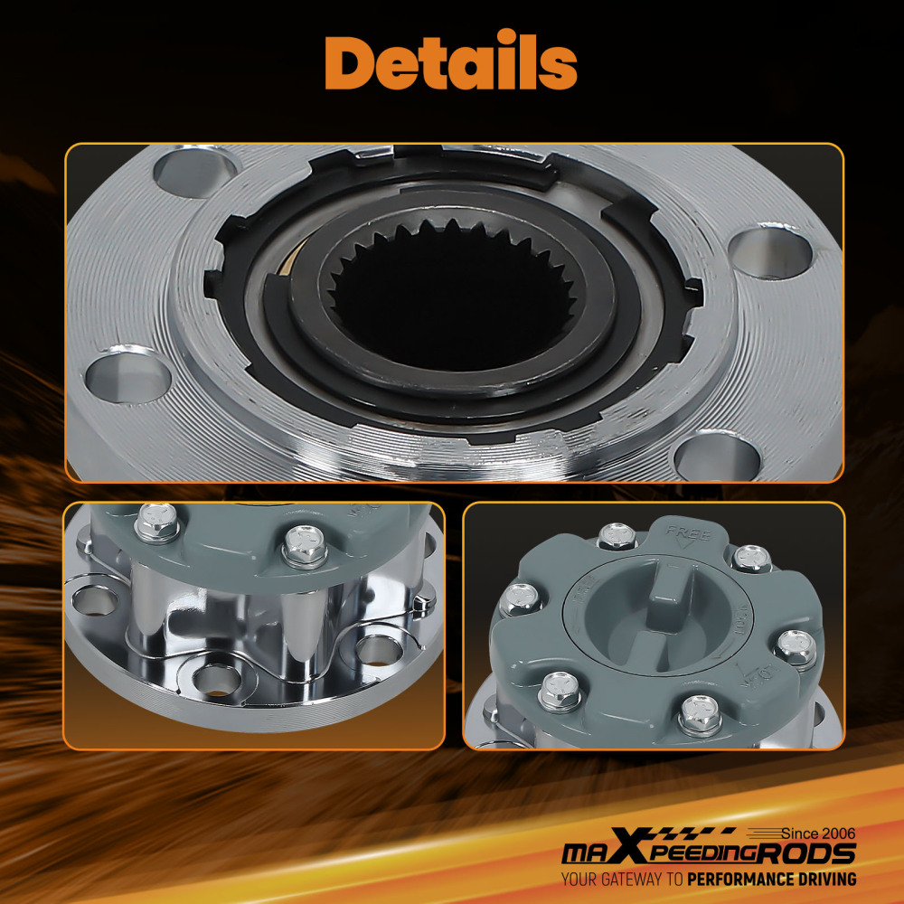 Pair New Free Wheel Bearing Hub Lock MD886389 compatible for Mitsubishi Pajero compatible for Triton L200