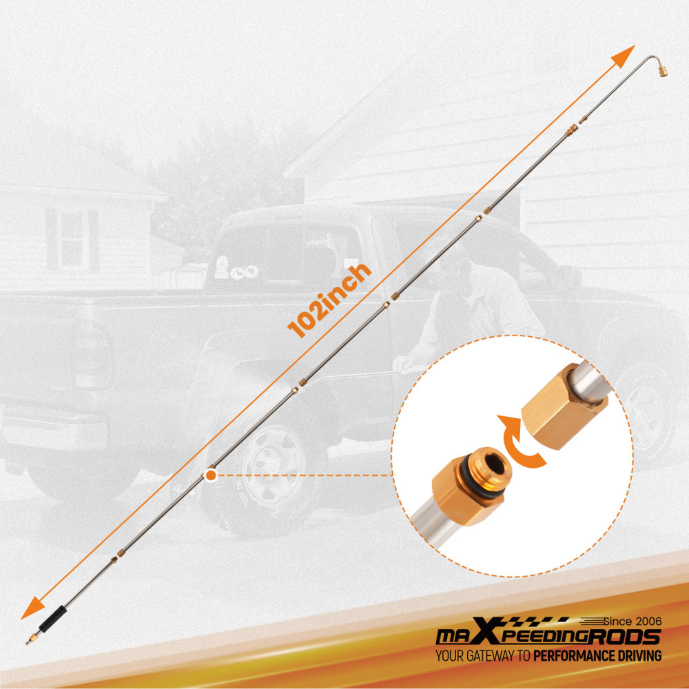 Gutter Cleaning Tool Pressure Washer Rod 4000PSI Brass Spray Extension Wand