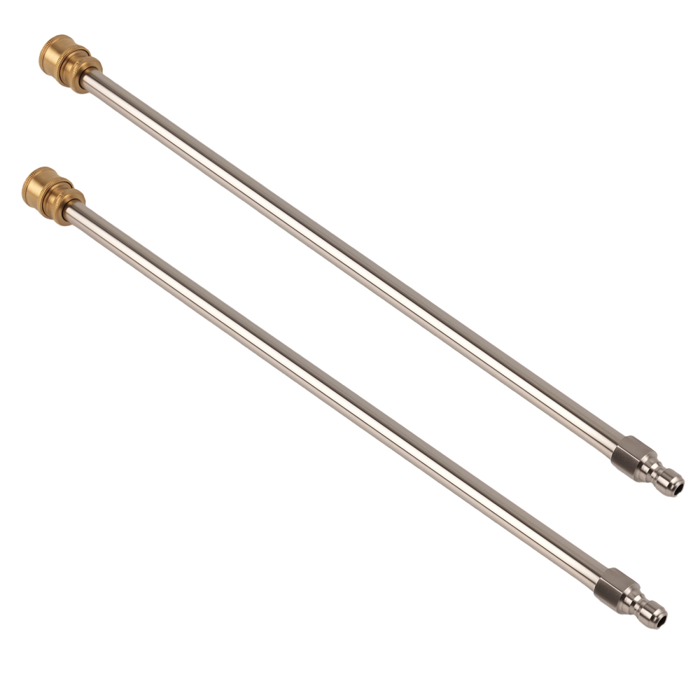 2 Pack Power Washer Extension Lance QC Stainless Steel Wand Kit 4000PSI Max