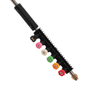 High Pressure Washer Extension Wand Power Washer Lance 4000PSI W/ 6 Nozzle Tips