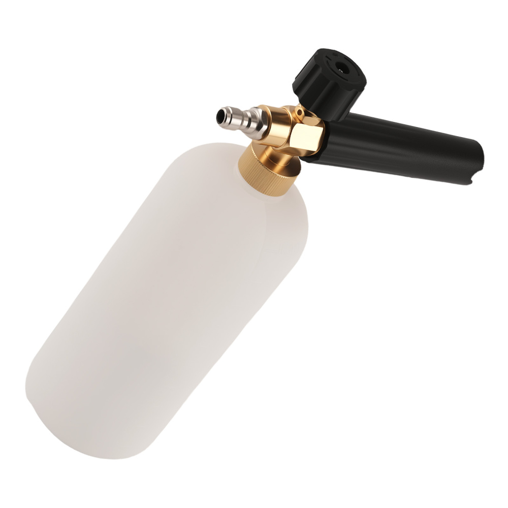 Adjustable Car Wash Foam Lance for Pressure Washer 1000PSI+ 1L Brass Dispenser