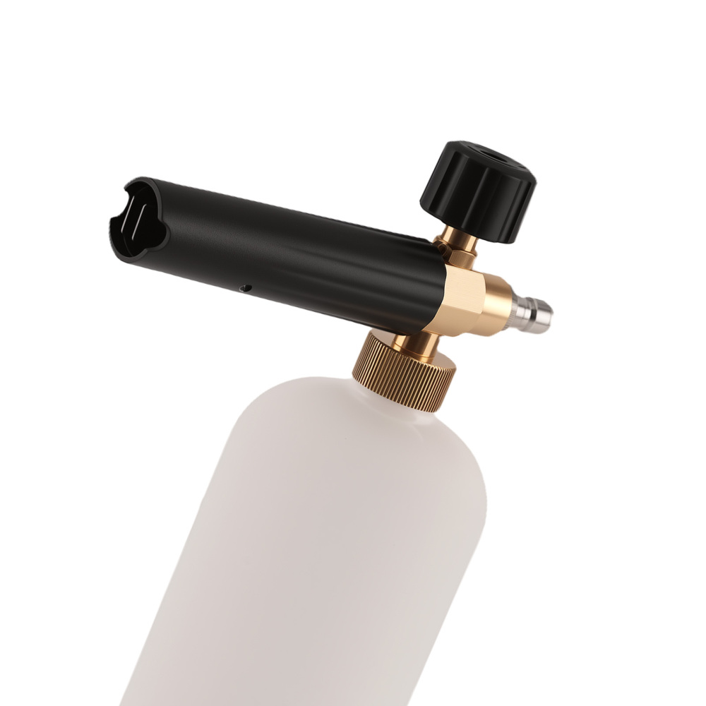 Adjustable Car Wash Foam Lance for Pressure Washer 1000PSI+ 1L Brass Dispenser