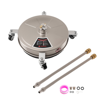 Heavy Duty Pressure Washer Surface Cleaner with 4 Wheels Stainless Steel 15