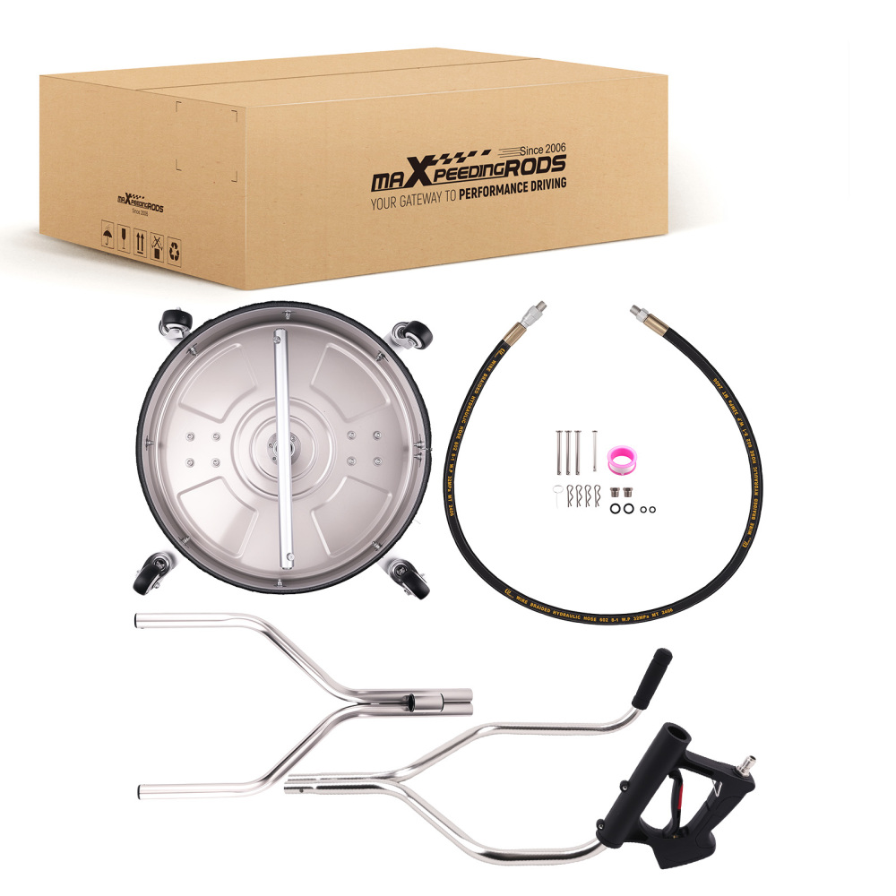 18 inch Cleaner Pressure Washer Stainless Steel 4 Swivel Wheels Adjustable