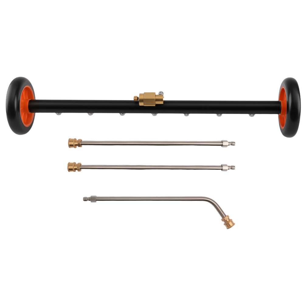 2-in-1 Pressure Washer Under Car Cleaner Water Broom Extension Wand 4000psi